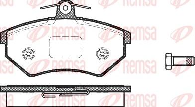 Remsa 0134.40 - Комплект спирачно феродо, дискови спирачки www.parts5.com