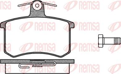 Remsa 0135.00 - Σετ τακάκια, δισκόφρενα www.parts5.com