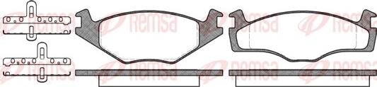 Remsa 0171.00 - Bremsbelagsatz, Scheibenbremse www.parts5.com