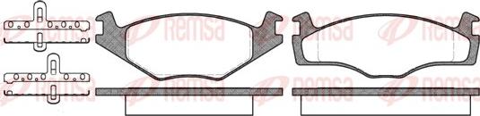 Remsa 0171.10 - Bremsbelagsatz, Scheibenbremse www.parts5.com