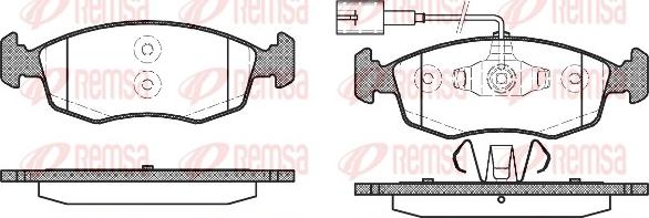 Remsa 0172.52 - Brake Pad Set, disc brake www.parts5.com