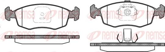 Remsa 0172.10 - Set placute frana,frana disc www.parts5.com