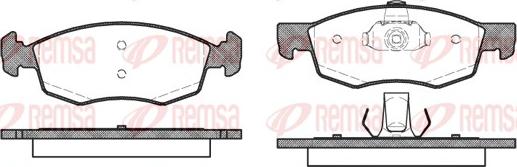 Remsa 0172.30 - Set placute frana,frana disc www.parts5.com