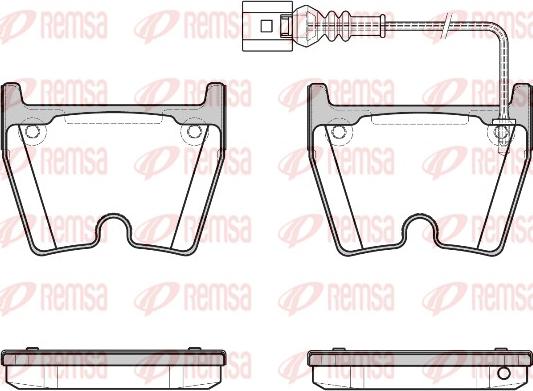 Remsa 0896.11 - Sada brzdových destiček, kotoučová brzda www.parts5.com