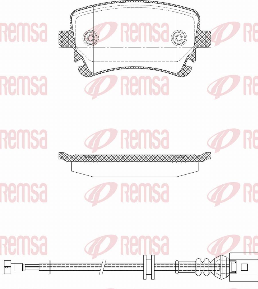 Remsa 0897.12 - Brake Pad Set, disc brake www.parts5.com