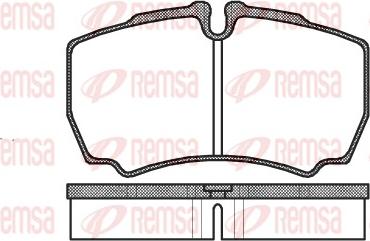 Remsa 0849.00 - Комплект спирачно феродо, дискови спирачки www.parts5.com