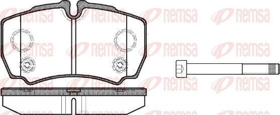 Remsa 0849.10 - Тормозные колодки, дисковые, комплект www.parts5.com