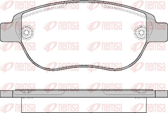 Remsa 0841.00 - Тормозные колодки, дисковые, комплект www.parts5.com