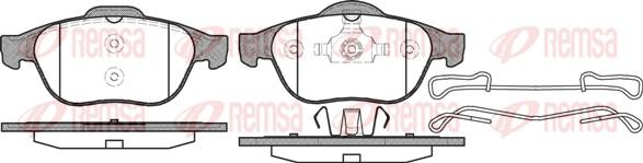 Remsa 0843.10 - Sada brzdových destiček, kotoučová brzda www.parts5.com