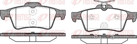 Remsa 0842.40 - Komplet kočnih obloga, disk kočnica www.parts5.com