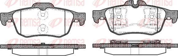 Remsa 0842.60 - Kit de plaquettes de frein, frein à disque www.parts5.com