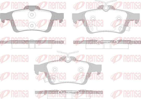 Remsa 0842.12 - Sada brzdových destiček, kotoučová brzda www.parts5.com