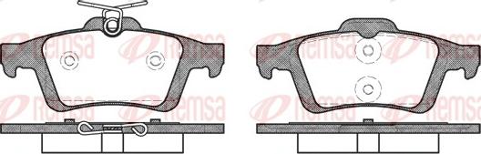 Remsa 0842.30 - Тормозные колодки, дисковые, комплект www.parts5.com