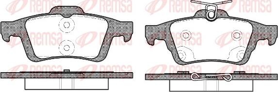 Remsa 0842.70 - Brake Pad Set, disc brake www.parts5.com