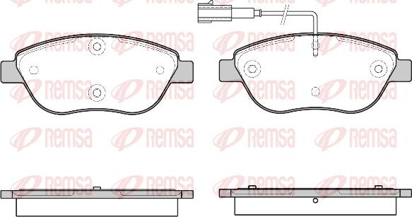 Remsa 0859.45 - Σετ τακάκια, δισκόφρενα www.parts5.com