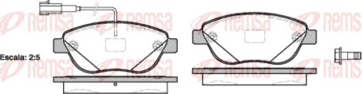 Remsa 0859.12 - Set placute frana,frana disc www.parts5.com