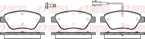 Remsa 0858.01 - Тормозные колодки, дисковые, комплект www.parts5.com