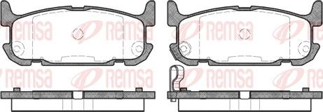 Remsa 0853.12 - Set placute frana,frana disc www.parts5.com