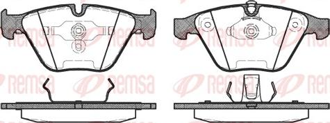 Remsa 0857.00 - Brake Pad Set, disc brake www.parts5.com