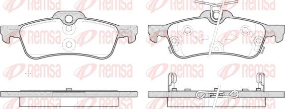 Remsa 0862.12 - Brake Pad Set, disc brake www.parts5.com