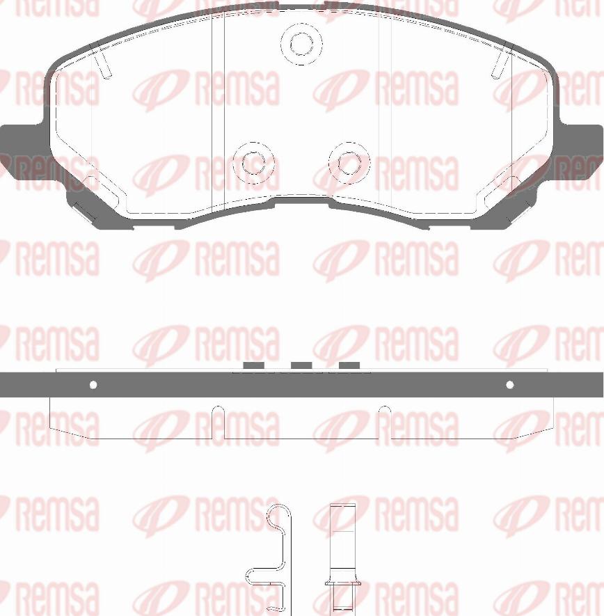 Remsa 0804.41 - Set placute frana,frana disc www.parts5.com