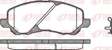 Remsa 0804.02 - Set placute frana,frana disc www.parts5.com