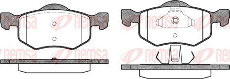 Remsa 0802.00 - Brake Pad Set, disc brake www.parts5.com