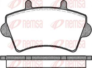 Remsa 0819.00 - Set placute frana,frana disc www.parts5.com