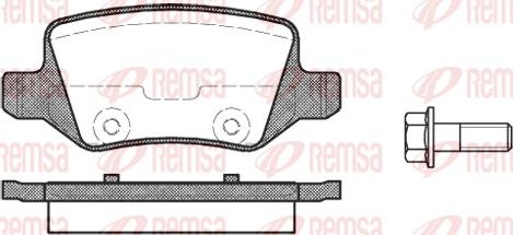 Remsa 0818.00 - Komplet zavornih oblog, ploscne (kolutne) zavore www.parts5.com