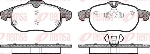 Remsa 0888.00 - Kit de plaquettes de frein, frein à disque www.parts5.com