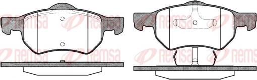 Remsa 0882.00 - Set placute frana,frana disc www.parts5.com