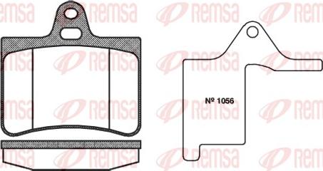 Remsa 0830.00 - Set placute frana,frana disc www.parts5.com