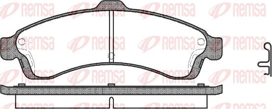 Remsa 0837.02 - Set placute frana,frana disc www.parts5.com