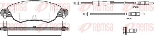 Remsa 0829.04 - Brake Pad Set, disc brake www.parts5.com