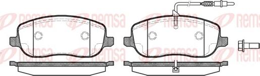Remsa 0879.12 - Komplet pločica, disk-kočnica www.parts5.com