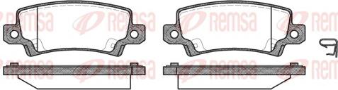 Remsa 0874.02 - Тормозные колодки, дисковые, комплект www.parts5.com