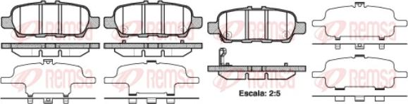 Remsa 0876.41 - Sada brzdových destiček, kotoučová brzda www.parts5.com