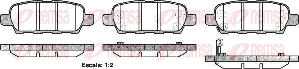 Remsa 0876.21 - Sada brzdových destiček, kotoučová brzda www.parts5.com