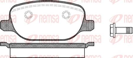 Remsa 0878.00 - Brake Pad Set, disc brake www.parts5.com