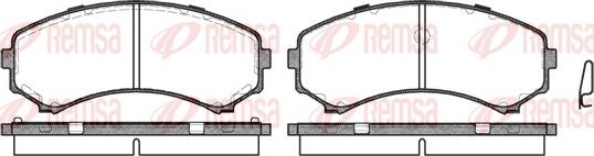 Remsa 0396.00 - Kit de plaquettes de frein, frein à disque www.parts5.com