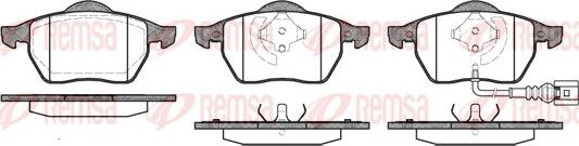 Remsa 0390.41 - Σετ τακάκια, δισκόφρενα www.parts5.com