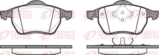 Remsa 0390.00 - Kit de plaquettes de frein, frein à disque parts5.com