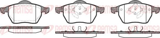 Remsa 0390.01 - Brake Pad Set, disc brake parts5.com