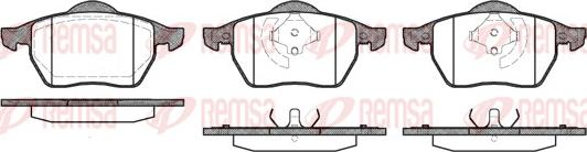 Remsa 0390.20 - Σετ τακάκια, δισκόφρενα www.parts5.com