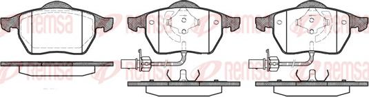 Remsa 0390.22 - Σετ τακάκια, δισκόφρενα www.parts5.com