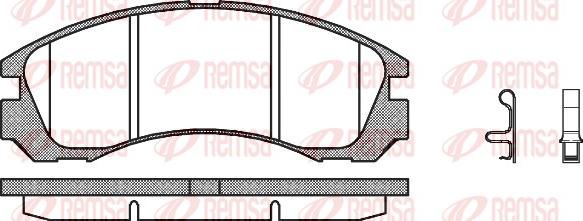 Remsa 0354.32 - Set placute frana,frana disc www.parts5.com