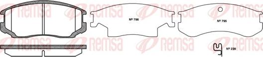 Remsa 0357.22 - Brake Pad Set, disc brake www.parts5.com