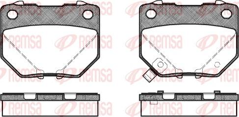 Remsa 0365.21 - Brake Pad Set, disc brake parts5.com