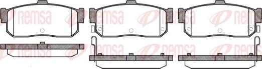 Remsa 0366.22 - Brake Pad Set, disc brake www.parts5.com