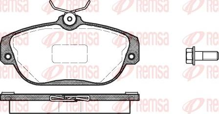 Remsa 0368.10 - Set placute frana,frana disc www.parts5.com